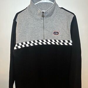 Harley-Davidson Black and Gray Zip-Up Sweater
